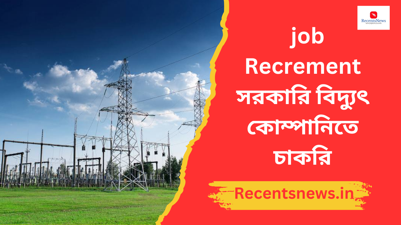 job Recrement সরকারি বিদ্যুৎ কোম্পানিতে চাকরি, পদ ২১, আবেদন ফি ৫০০